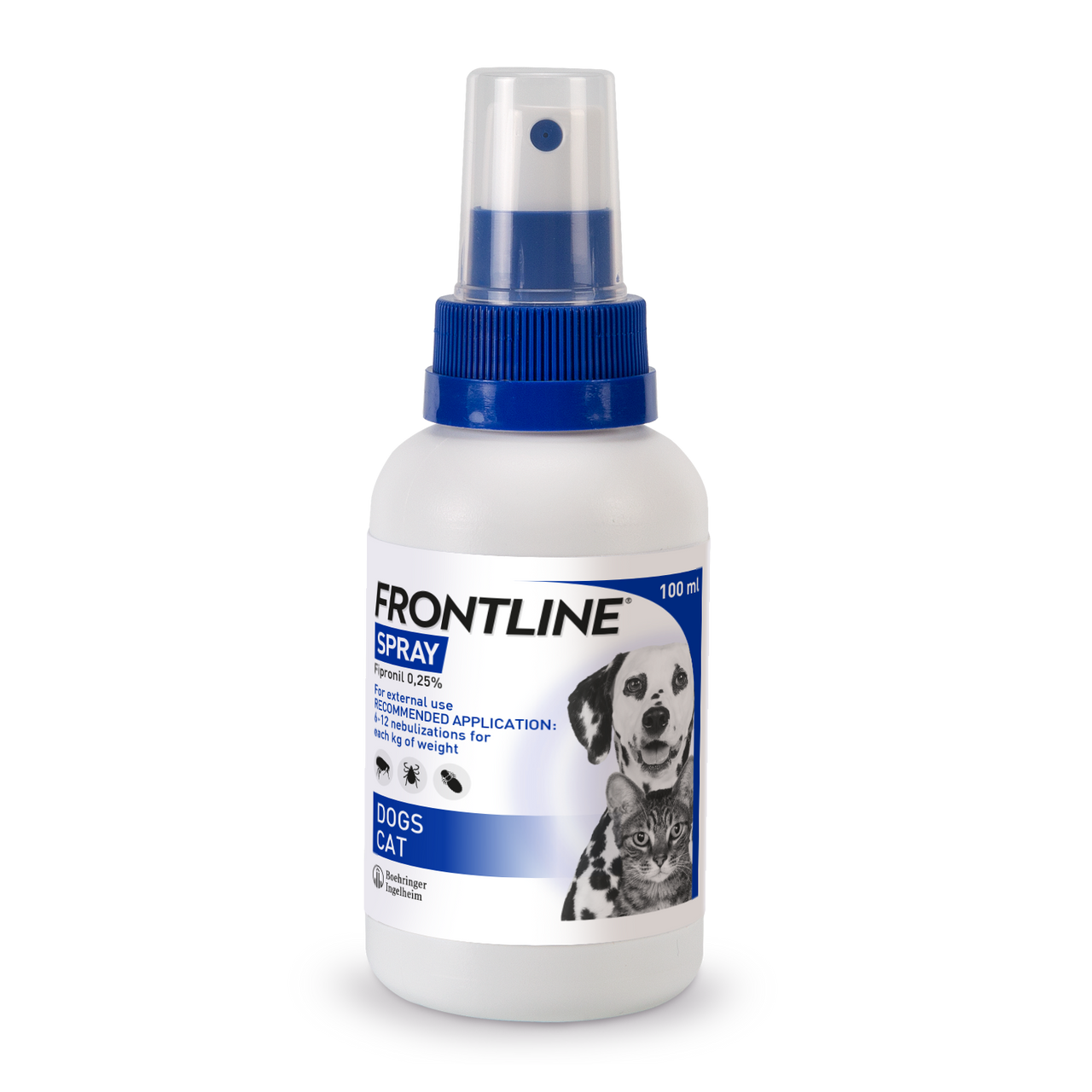 FRONTLINE PUMP SPRAY - DOG & CAT PARASITE - FLEA & TICK REPELLENT, 100ML