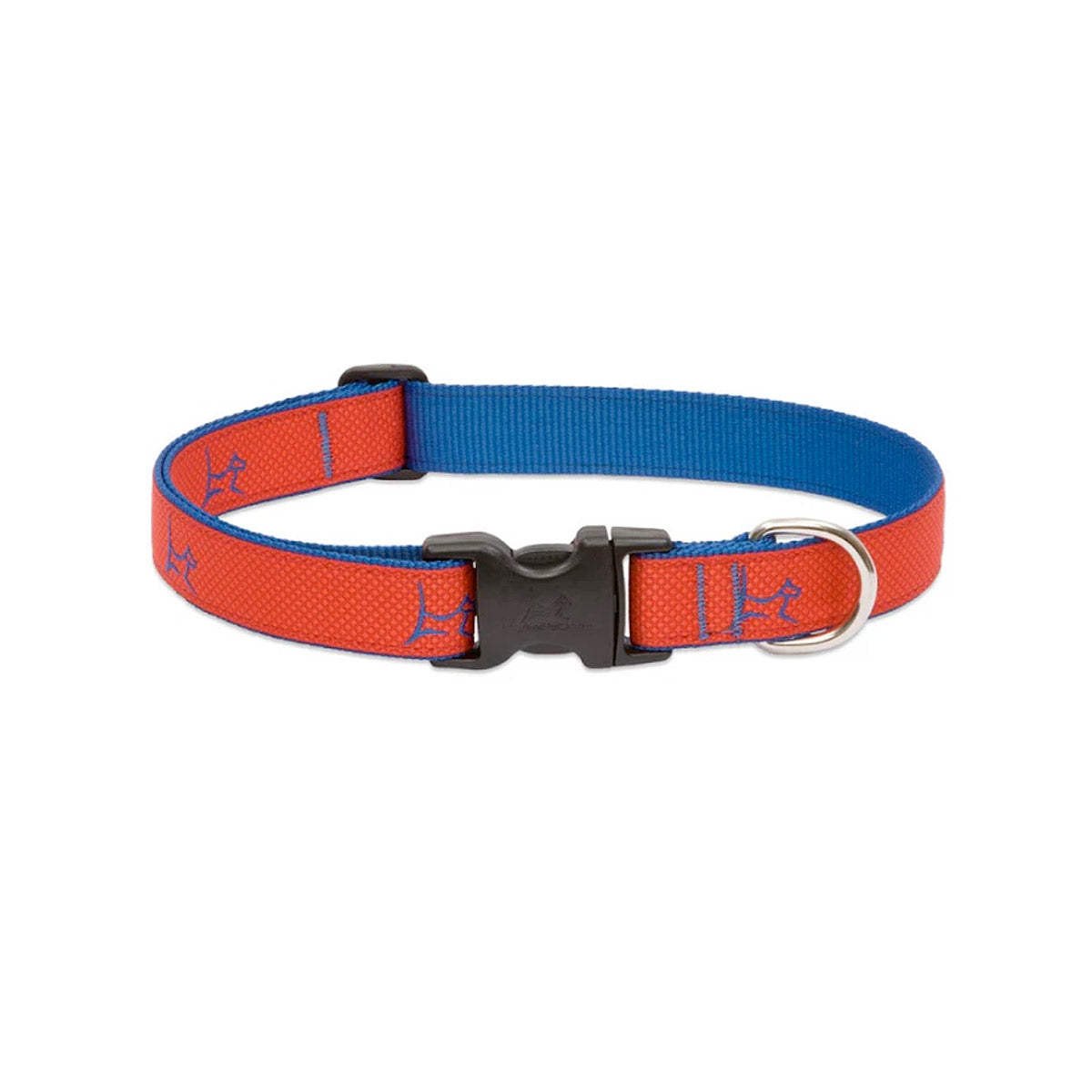 LupinePet 1/2″ (Width)  8-12″(Neck) Adjustable Collar for Small Dogs – Derby Red