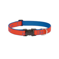 Thumbnail for LupinePet 1/2″ (Width)  8-12″(Neck) Adjustable Collar for Small Dogs – Derby Red