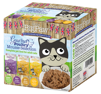 Little BigPaw Gourmet Poultry Mousse Selection Wet Cat Food 6x85g