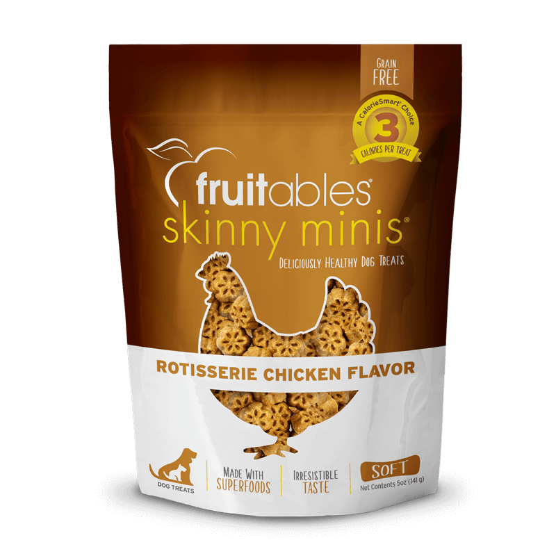 Fruitables Skinny Minis Dog Treats Rotisserie Chicken 141 gr