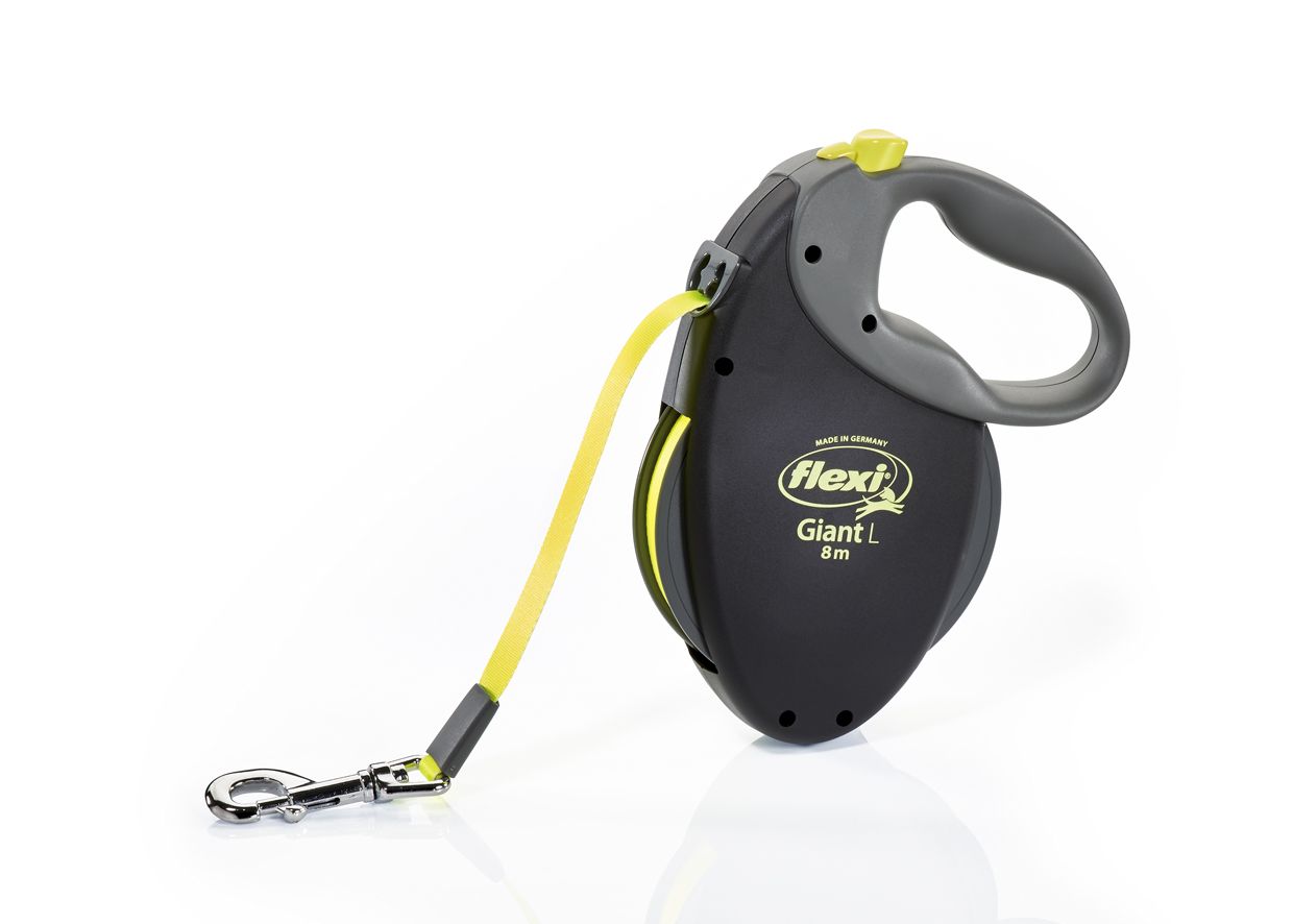 Flexi Giant Neon Retractable Dog Leash - NEON L/8M