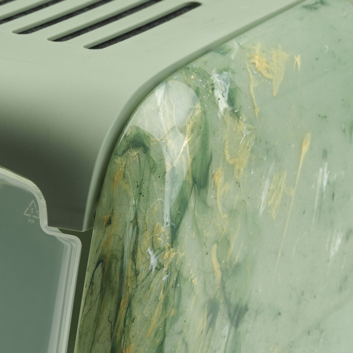 Savic Nestor Toilet Home Cat Litter Box Marble - Amazon Green/Botanical Green