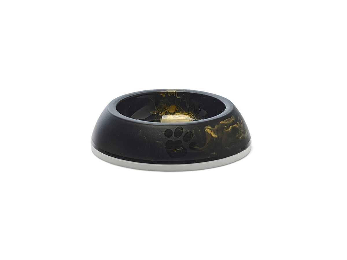 Savic Delice Cat Bowl Marble - Black/Gold 0.2l