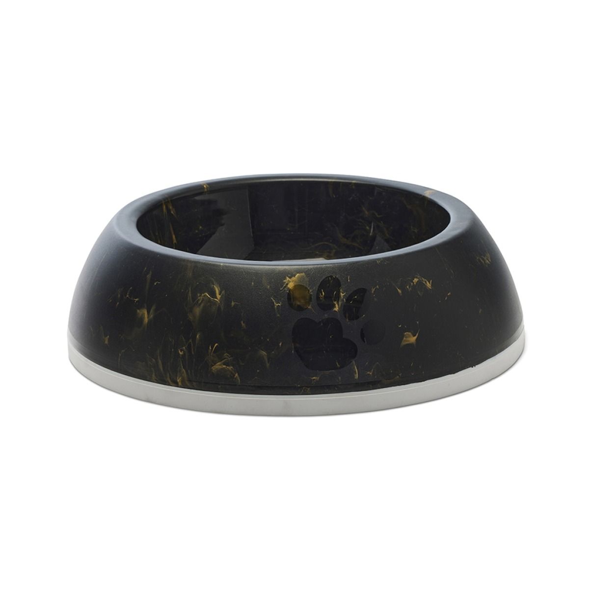 Savic Delice Dog Bowl Marble - Black/Gold 0.3l