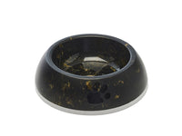 Thumbnail for Savic Delice Dog Bowl Marble - Black/Gold 0.3l