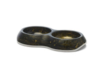 Thumbnail for Savic Delice Double Cat Bowl Marble - Black/Gold 0.2l