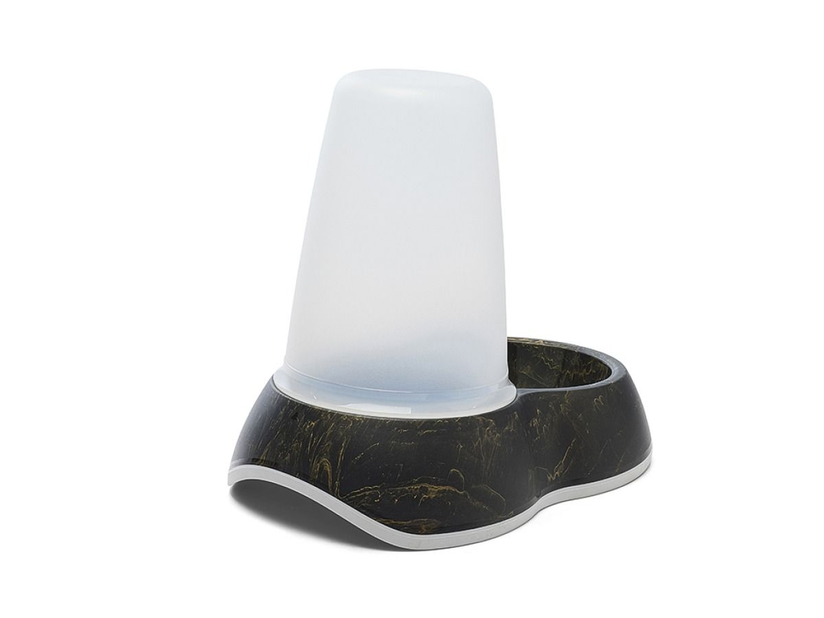Savic Loop Pet Water Store Dispenser Marble - Black/Gold 1.5l