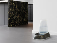 Thumbnail for Savic Loop Pet Water Store Dispenser Marble - Black/Gold 1.5l
