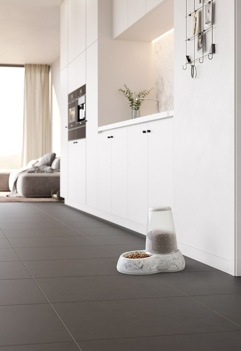 Savic Loop Pet Food Store Dispenser Marble - Grey 3.0l