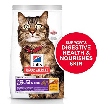 Hill’s Science Plan Sensitive Stomach & Skin Adult Cat Food With Chicken (1.5kg)