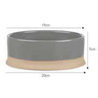 Thumbnail for Scruffs Scandi Non-Tip Dog Bowl - Grey 20cm