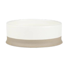 Scruffs Scandi Non-Tip Dog Bowl - Cream Grey 16CM