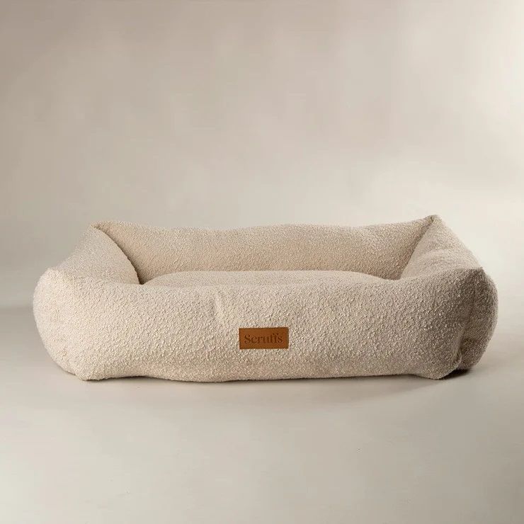 Scruffs Boucle Box Dog Bed - Ivory Small