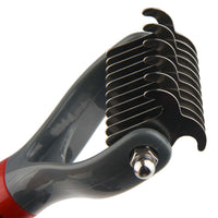 Thumbnail for Dual Head Dematting Comb 11 Teeth for Dogs & Cats