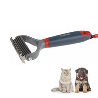 Thumbnail for Dual Head Dematting Comb 17 Teeth for Dogs & Cats