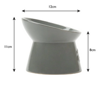Thumbnail for Scruffs Classic Raised Feeder Cat Bowl - Grey 12cm