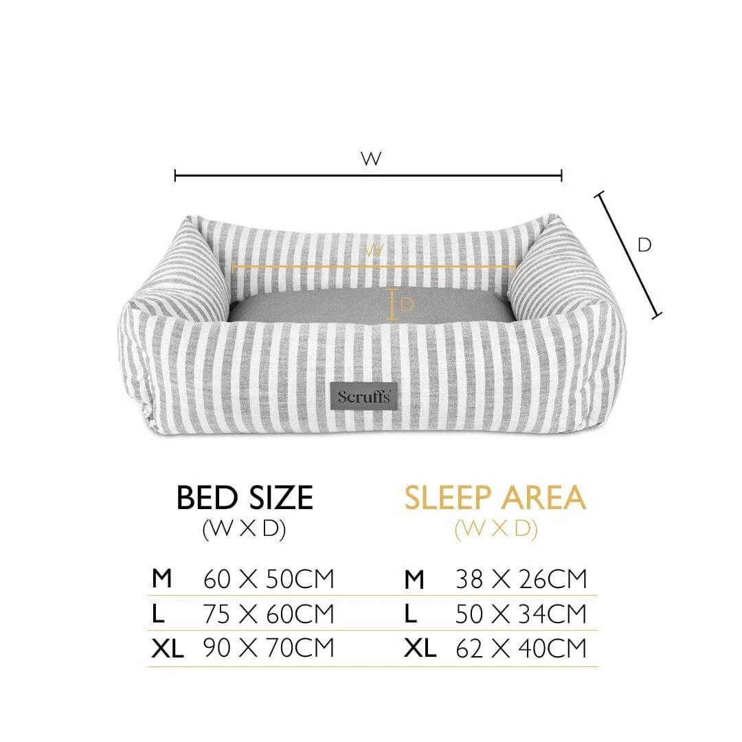Scruffs Coastal Box Dog Bed - Blue Large