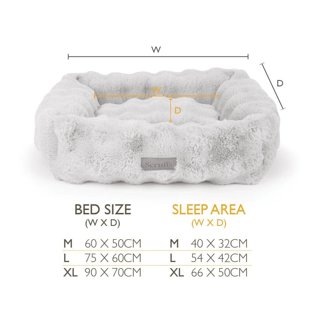 Scruffs Alpine Box Dog Bed - Champagne Large
