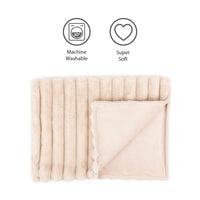 Scruffs Aspen Pet Blanket - Cream Medium