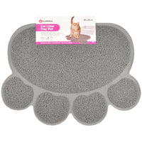 Thumbnail for Flamingo Pitou Matti Paw Cat Litter Tray Mat  - Grey Large
