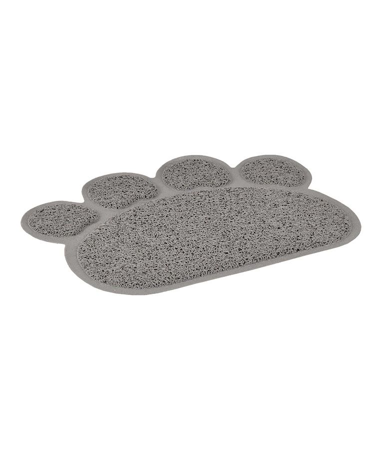 Flamingo Pitou Matti Paw Cat Litter Tray Mat  - Grey Large