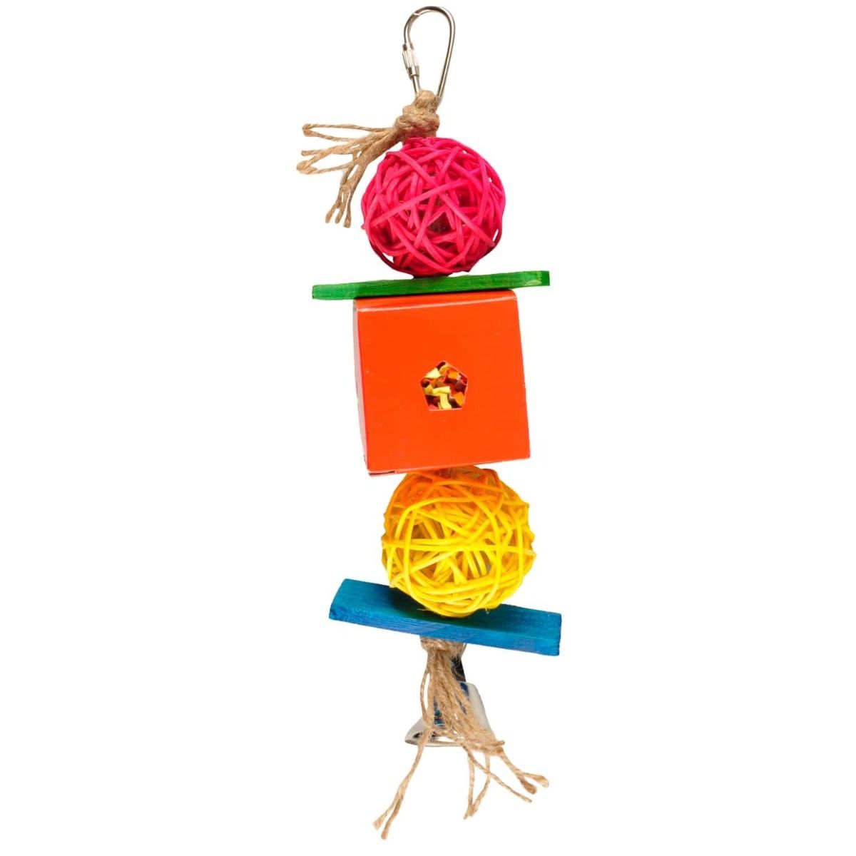 Flamingo Papyr Cage Hanger Bird Toy - 24CM