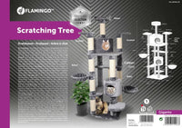 Thumbnail for Flamingo Giganto Grey & White Cat Scratching Tree - Grey