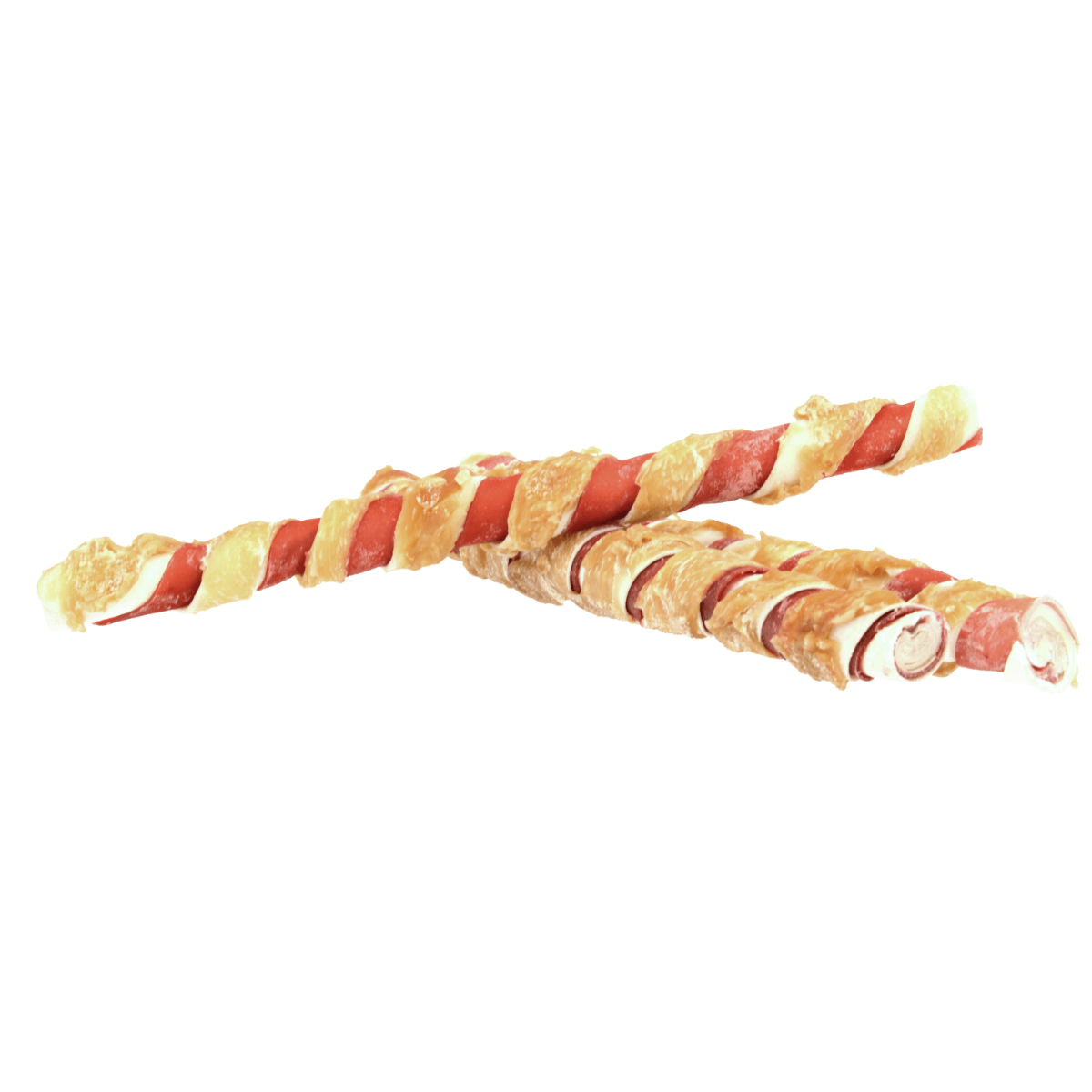 Pets Unlimited Tricolor Chewy Stick with Chicken Large Dog Treats 3pcs -