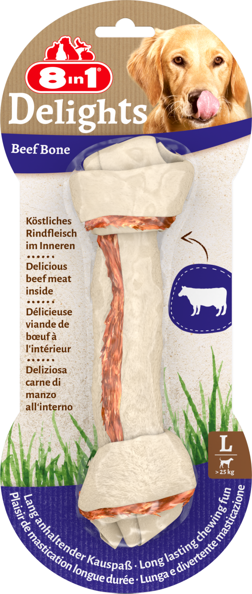 8in1 Delights Beef Bones L, 85 g