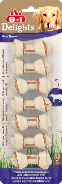 8in1 Delights Beef Bones XS, 7 pcs, 84 g