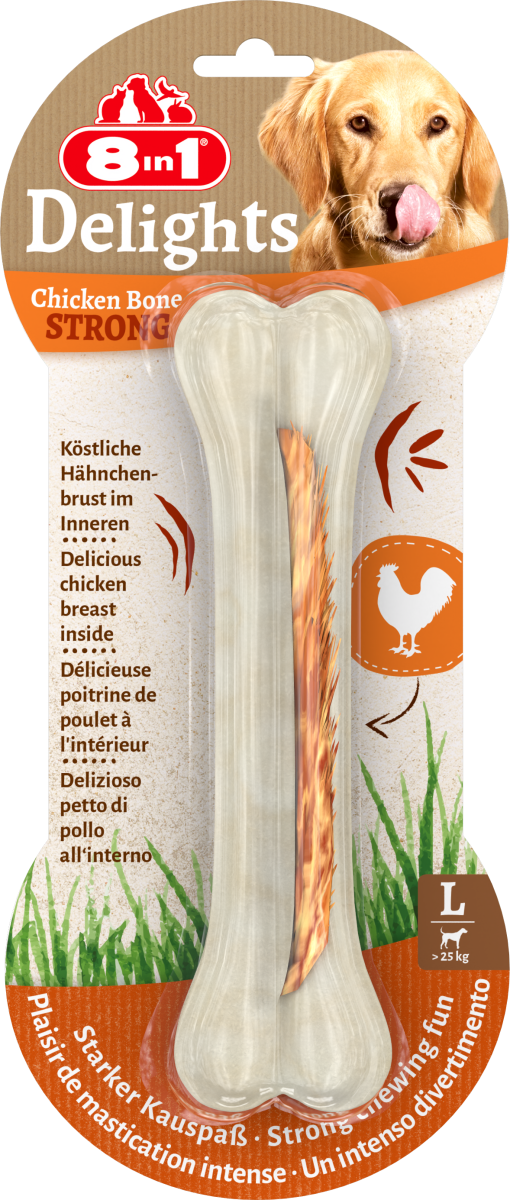 8in1 Delights Chicken Bones Strong L, 130 g