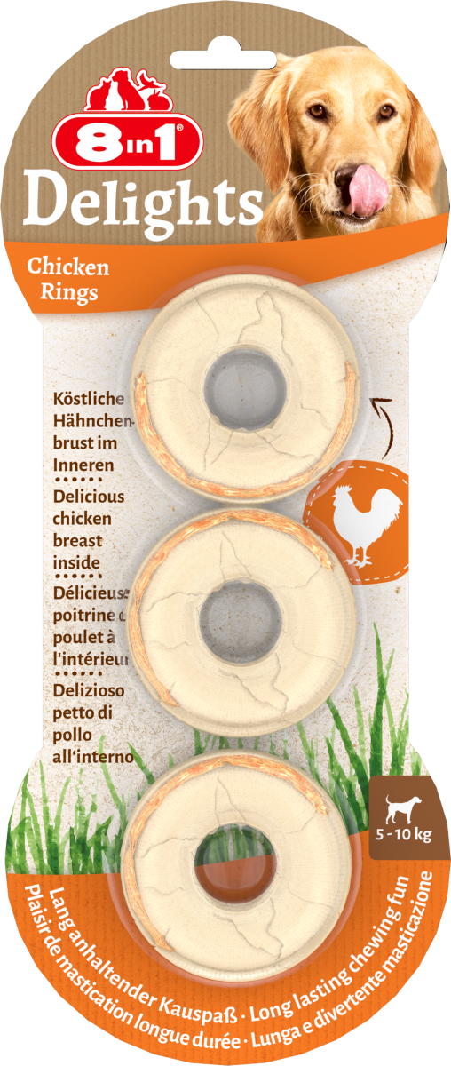 8in1 Delights Chicken Rings 119 g