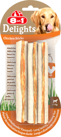 8in1 Delights Chicken Sticks 3 pcs, 75 g