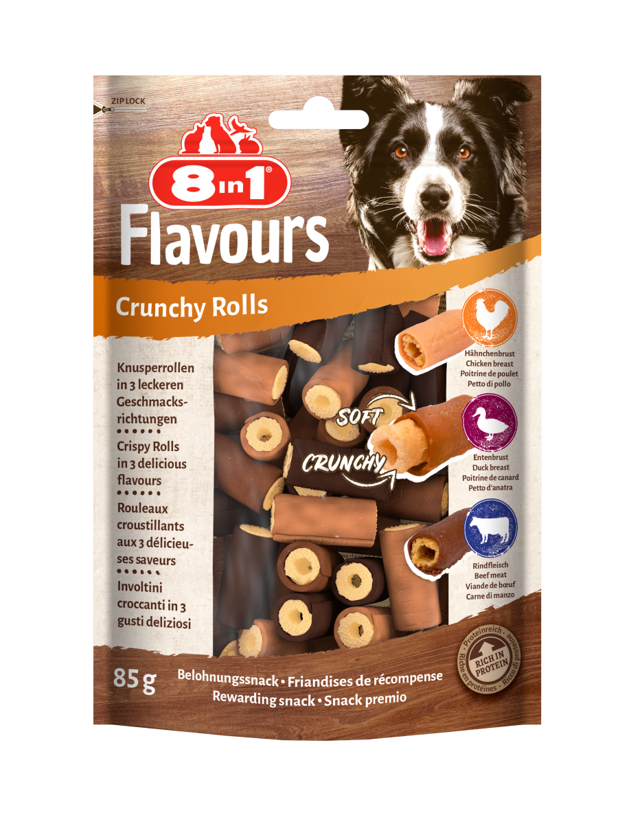 8in1 Flavours Crunchy Rolls 85 g
