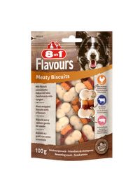 8in1 Flavours Meaty Biscuits 100 g