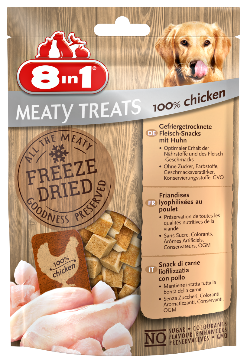 8in1 Meaty Treats Freeze Dried Chicken 50 g