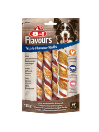 8in1 Triple Flavour Rolls 113 g