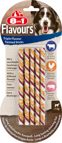 8in1 Triple Flavour Twisted Sticks 10pcs, 70 g