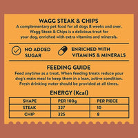 Wagg Steak & Chips Beef & Potato Tasty Bites Oven Baked Dog Treats 125g - 125g