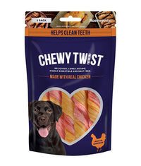 Thumbnail for Rosewood Chewy Twist Chicken Dog Treats 115g - 115G