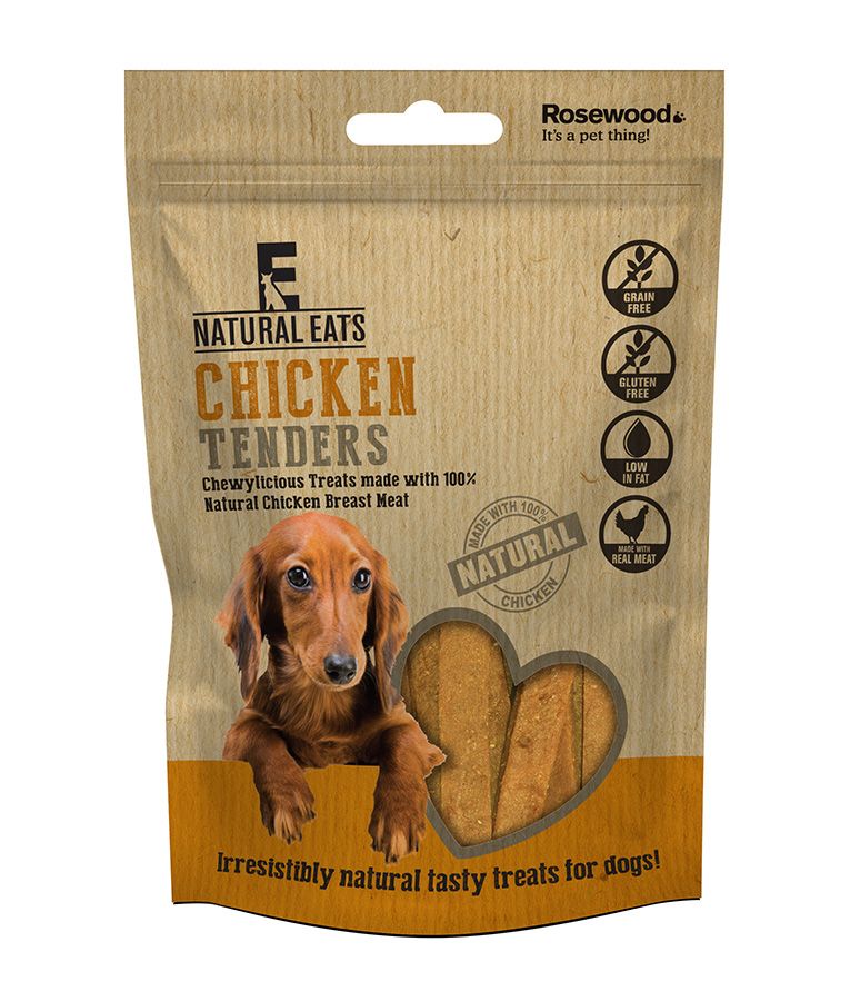 Rosewood Natural Eats Chicken Tenders Dog Treats 80g - 80G