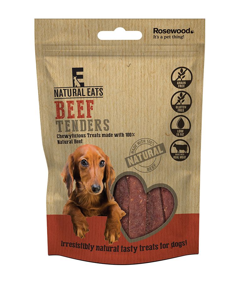 Rosewood Natural Eats Beef Tenders Dog Treats 80g - 80G