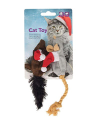 Thumbnail for Flamingo Crinkle Mouse Christmas Cat Toy 2pcs -