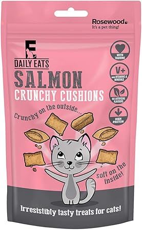Rosewood Salmon Crunchy Cushion Cat Treats 200g XL Value Pack - 200g