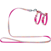 Thumbnail for Hunter Seventies Cat Harness & Leash - Pink