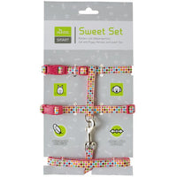 Thumbnail for Hunter Seventies Cat Harness & Leash - Pink