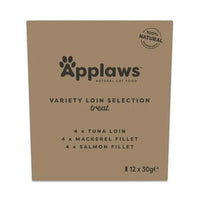 Thumbnail for Applaws Variety Loin Selection Cat Treats 12x30g -