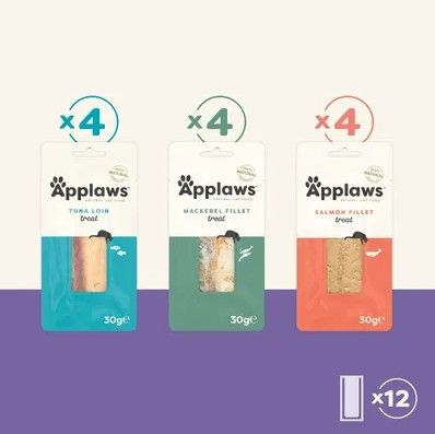 Applaws Variety Loin Selection Cat Treats 12x30g -