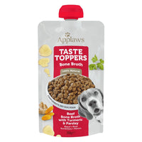 Thumbnail for Applaws Taste Toppers Beef Bone Broth with Turmeric & Parsley Wet Dog Food Pouch 200g - 200ml